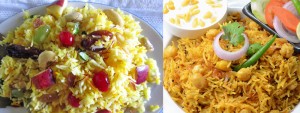 Vegetable Biryani and Khubuli2